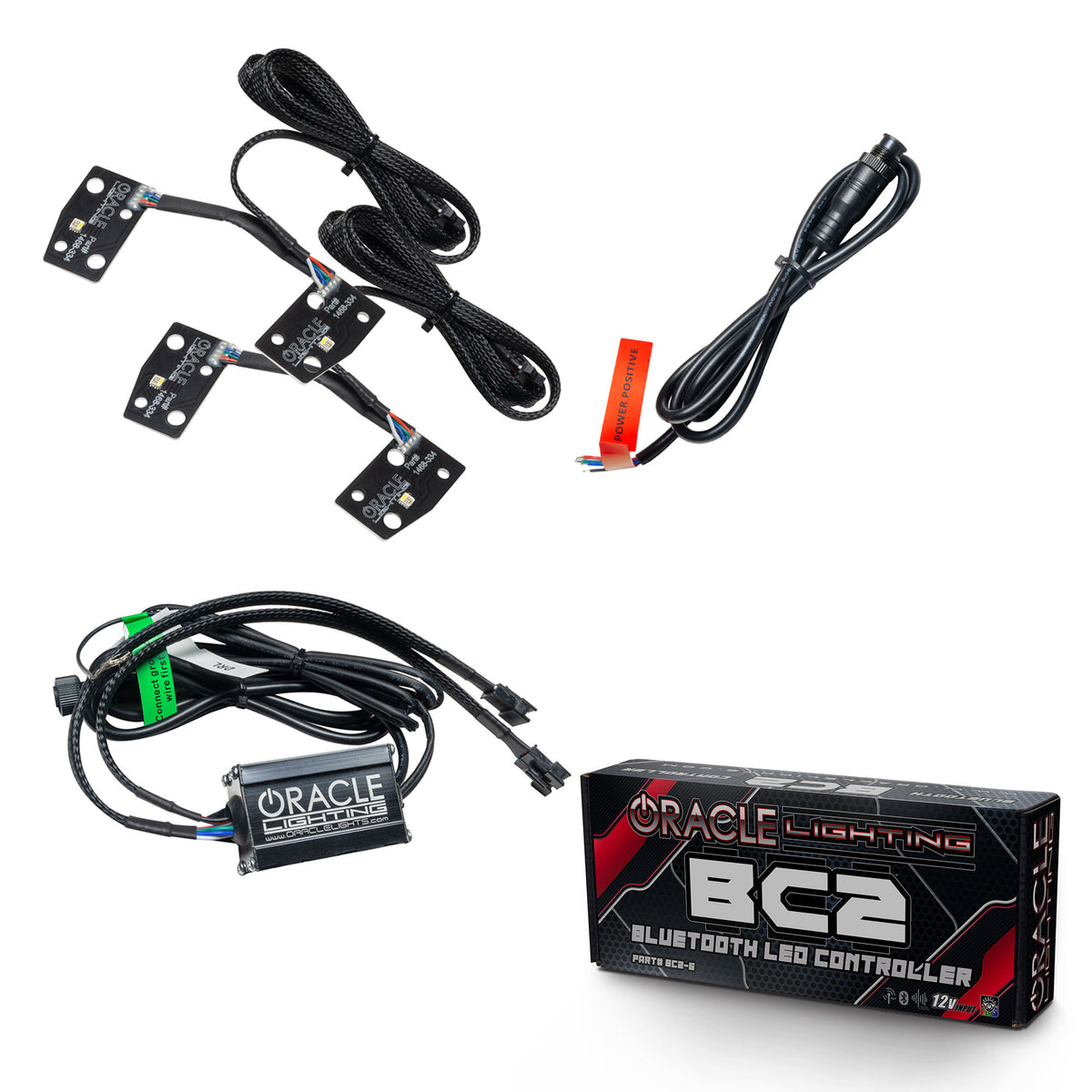 ORACLE Lighting 2021-2025 Ford Bronco ColorSHIFT® RGB+W Headlight Halo Upgrade Kit - w/BC2 Controller - 1468-335