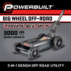 MoTLEY Industries 3000lbs Big Wheel Off Road Triple Lift