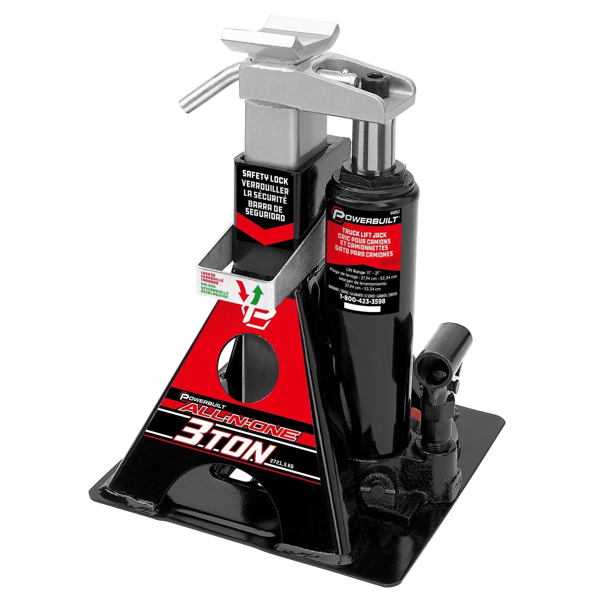 MoTLEY Industries 3 Ton All-in-One Jackstand/Bottle Jack