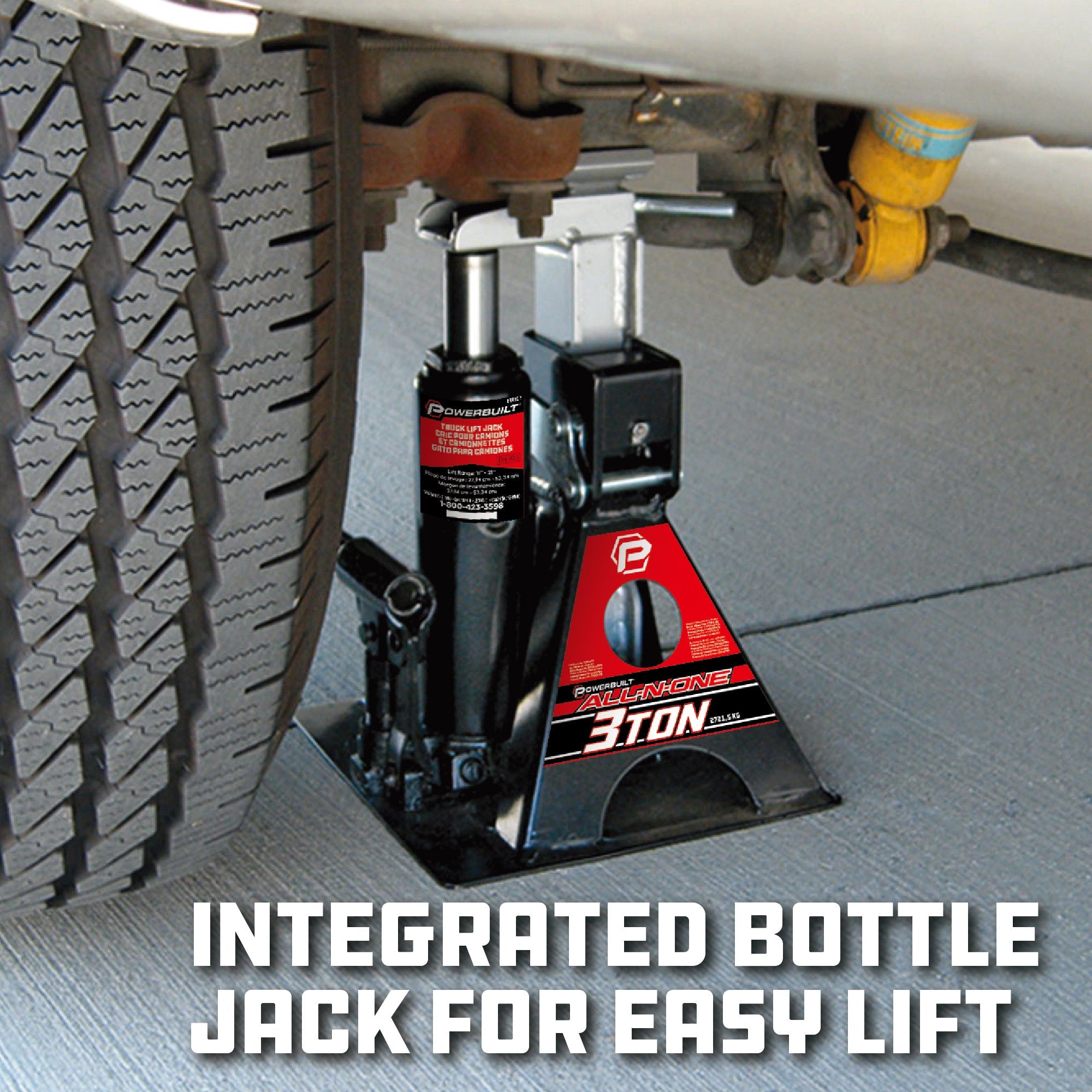 MoTLEY Industries 3 Ton All-in-One Jackstand/Bottle Jack