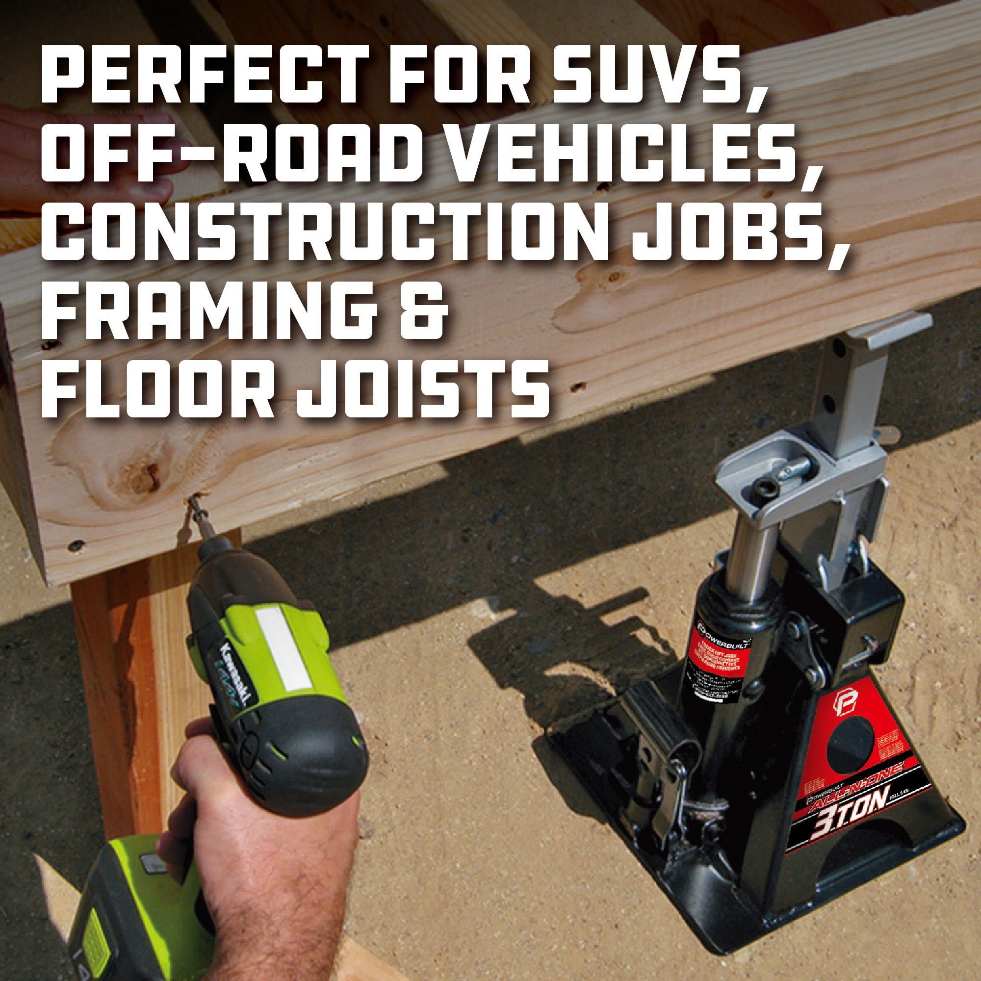 MoTLEY Industries 3 Ton All-in-One Jackstand/Bottle Jack