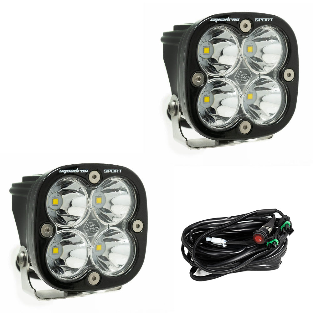 Squadron Pro Black LED Auxiliary Light Pod Pair - Universal