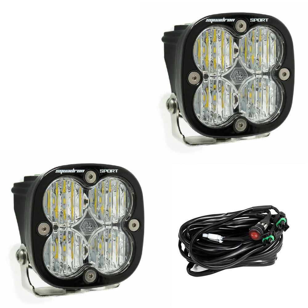 Squadron Pro Black LED Auxiliary Light Pod Pair - Universal