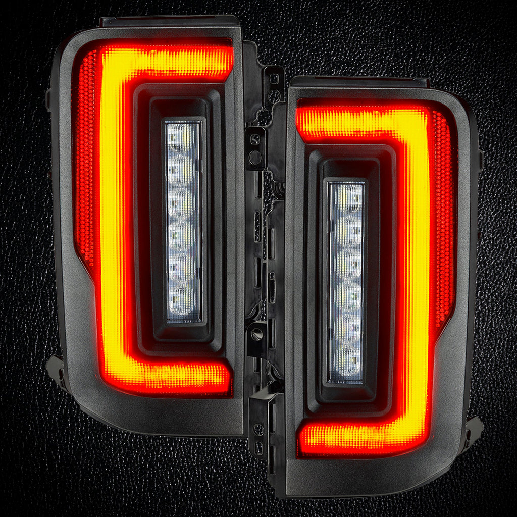 V2 | 2021-2025 Ford Bronco Flush Mount LED tinted Tail Lights - Low Profile | 1,400 Lumens