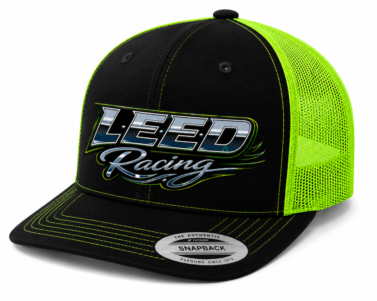 LEED Racing Neon Trucker Hat