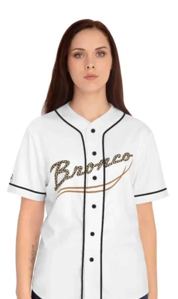 Bronco Ladies leopard baseball jersey Main image