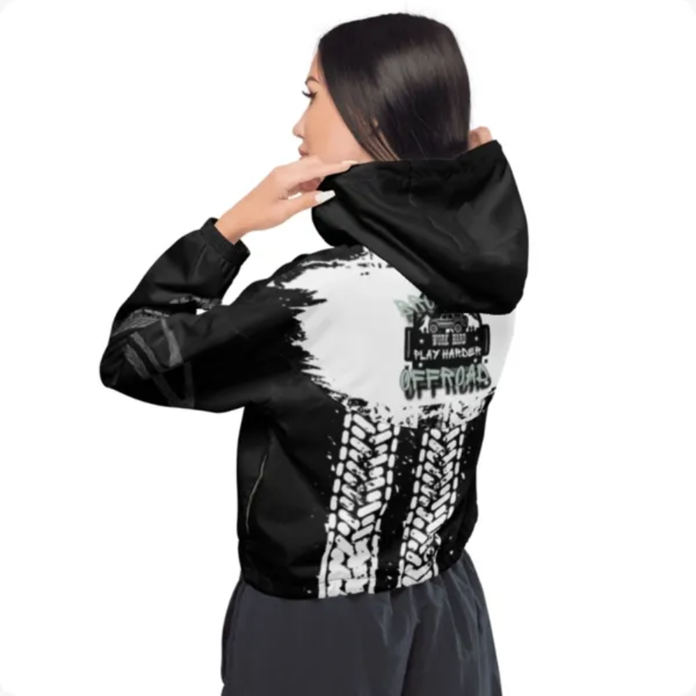 Brooklyn Offroad Crop Windbreaker Blackout