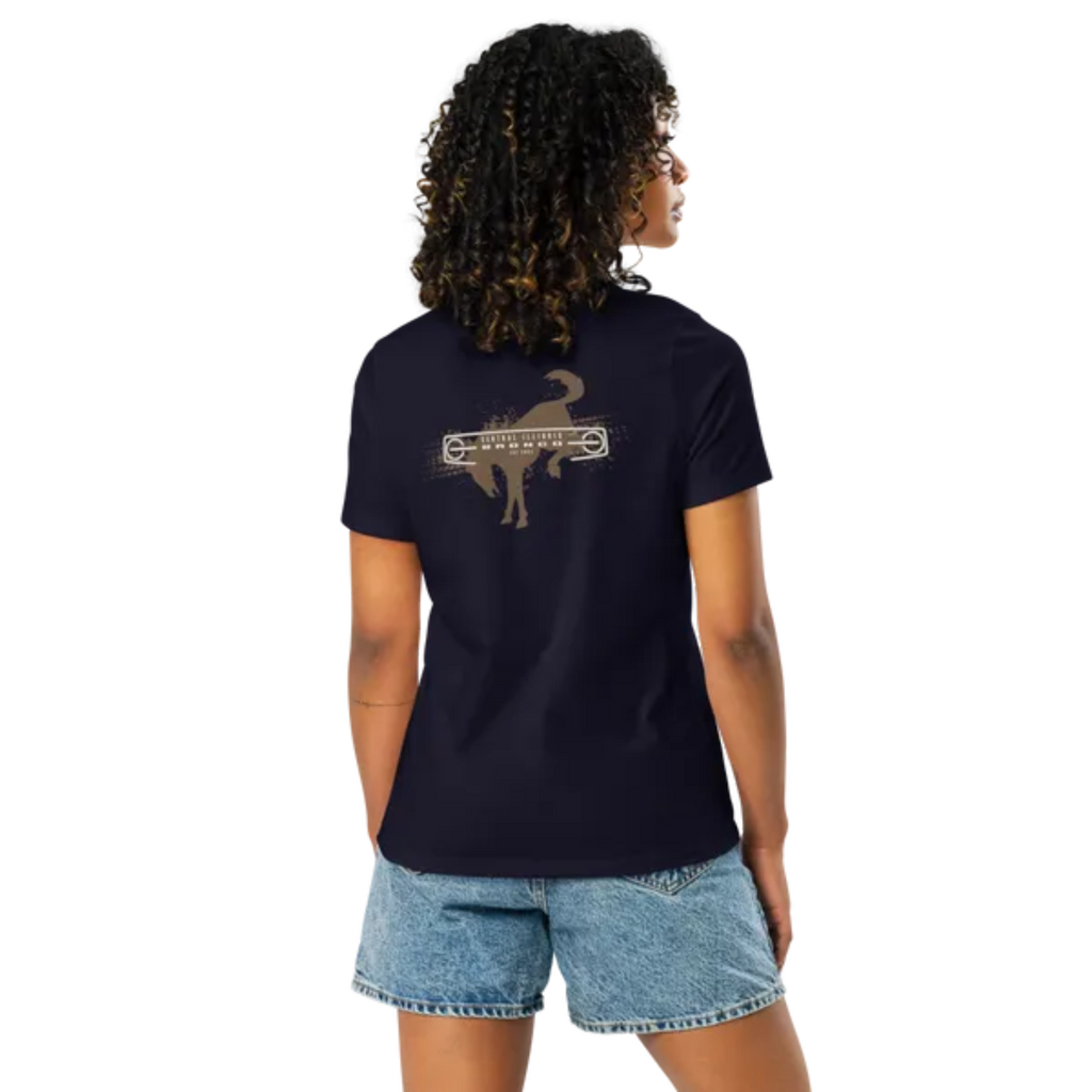 Central Illinois Bronco Club women's t-shirt