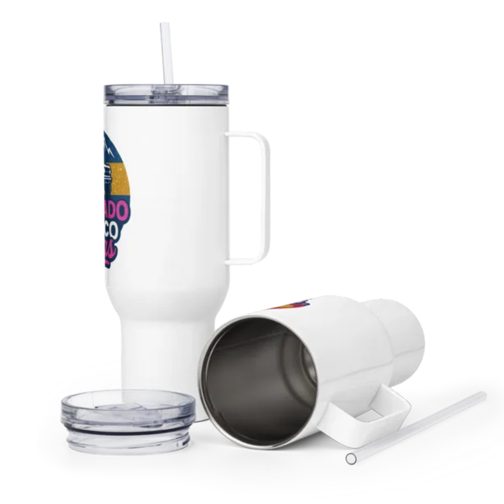 Colorado Bronco Divas travel mug