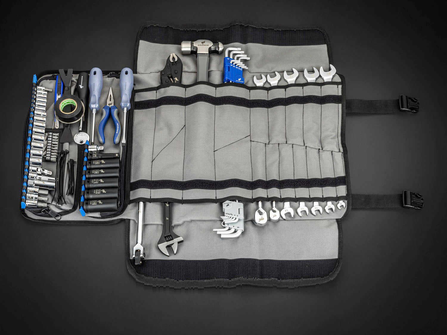 MoTLEY Industries 84pc Ford Bronco Tool Roll Kit Secondary image