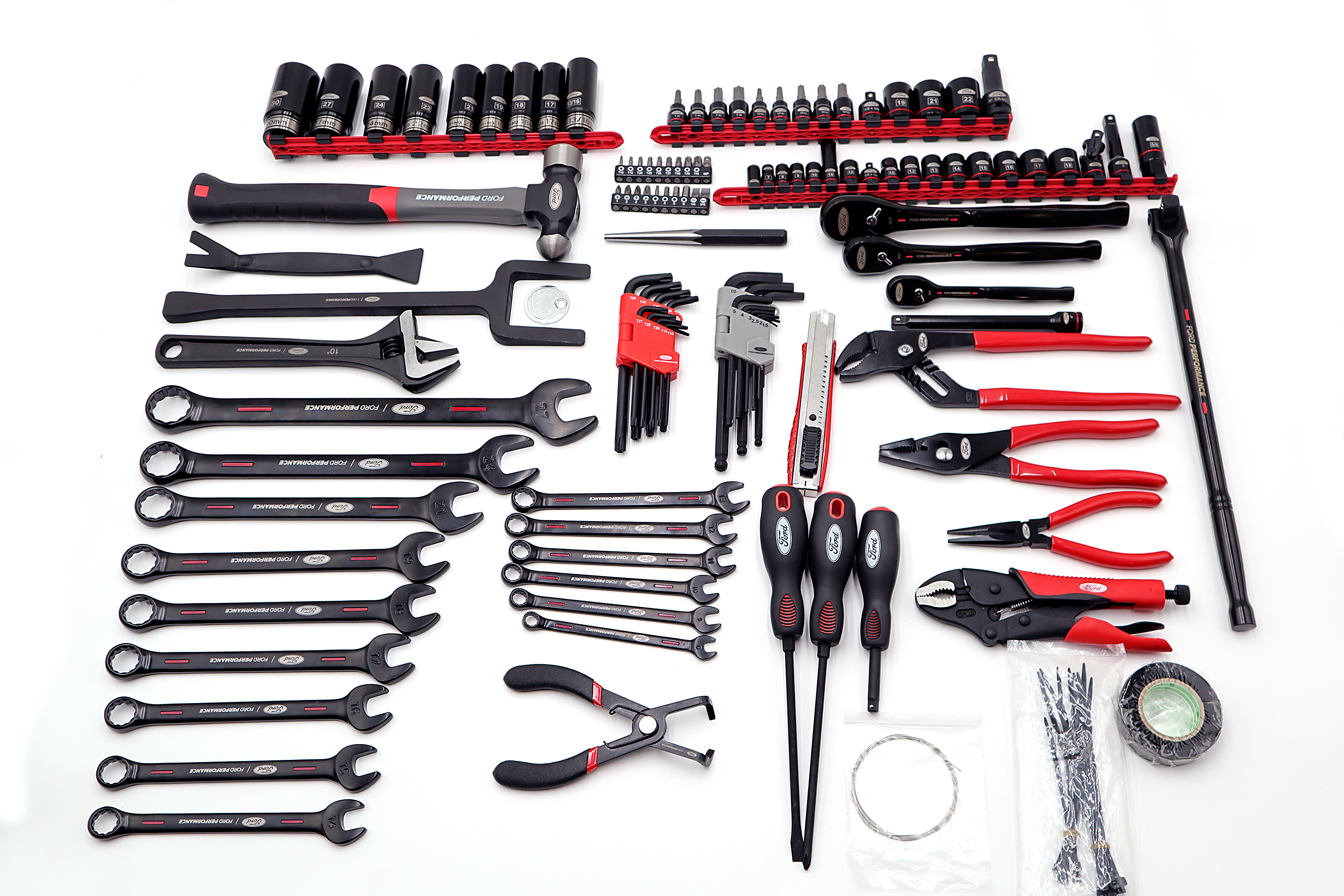 MoTLEY Industries 122pc Ford Performance Tri-Fold Tool Kit