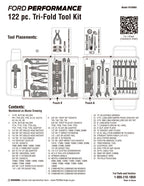 MoTLEY Industries 122pc Ford Performance Tri-Fold Tool Kit