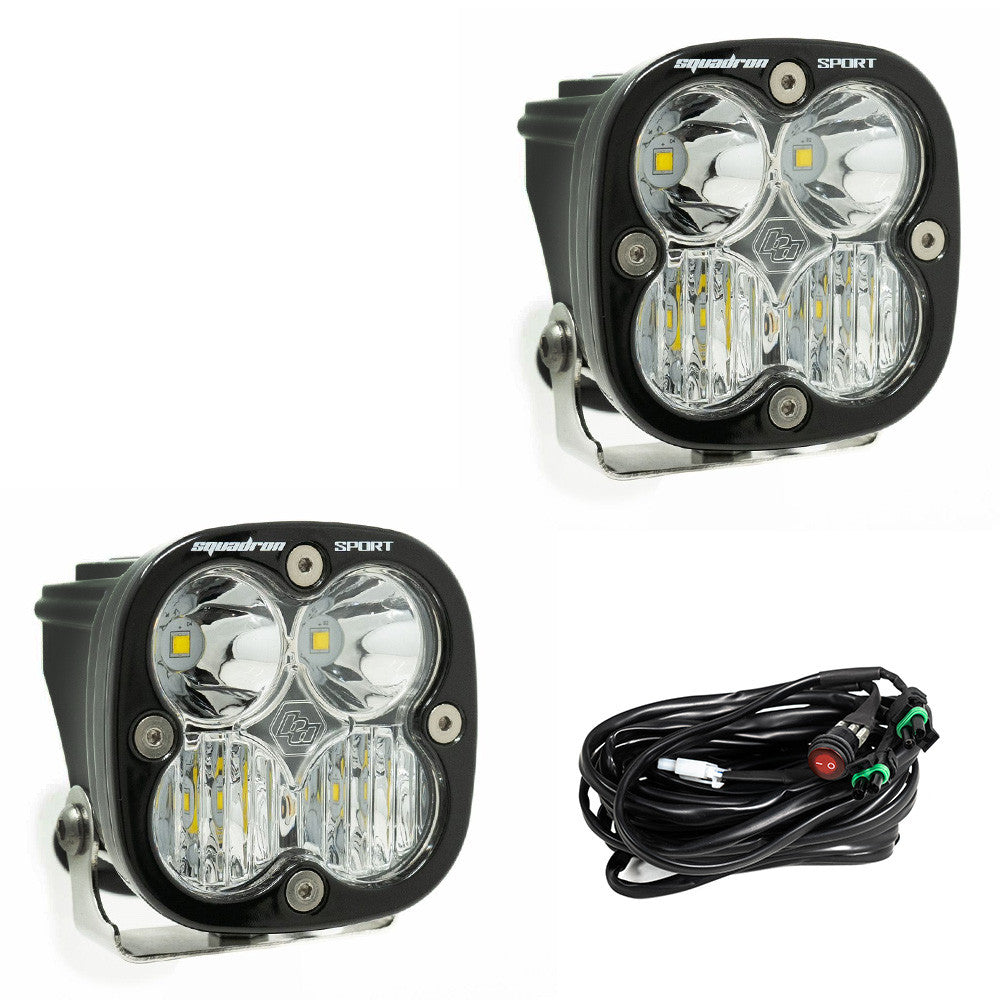 Squadron Sport Black LED Auxiliary Light Pod Pair - Universal Secondary image