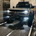 ORACLE Lighting 2021-2026 Ford Bronco Off Road LASER Auxiliary Lights + LED Fog Light Kit for Steel Bumper