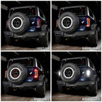 V2 | 2021-2025 Ford Bronco Flush Mount LED tinted Tail Lights - Low Profile | 1,400 Lumens