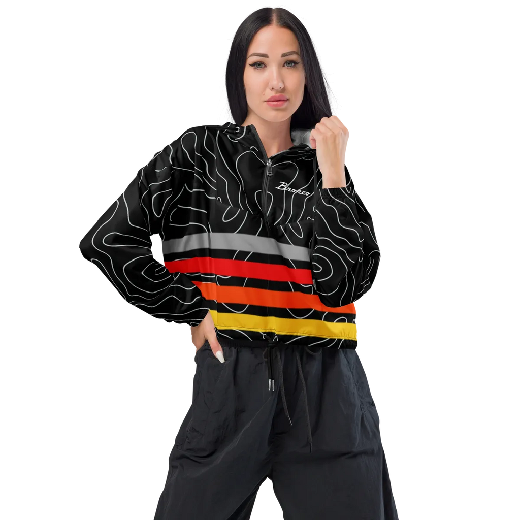 Women's Cropped Windbreaker sunset edition