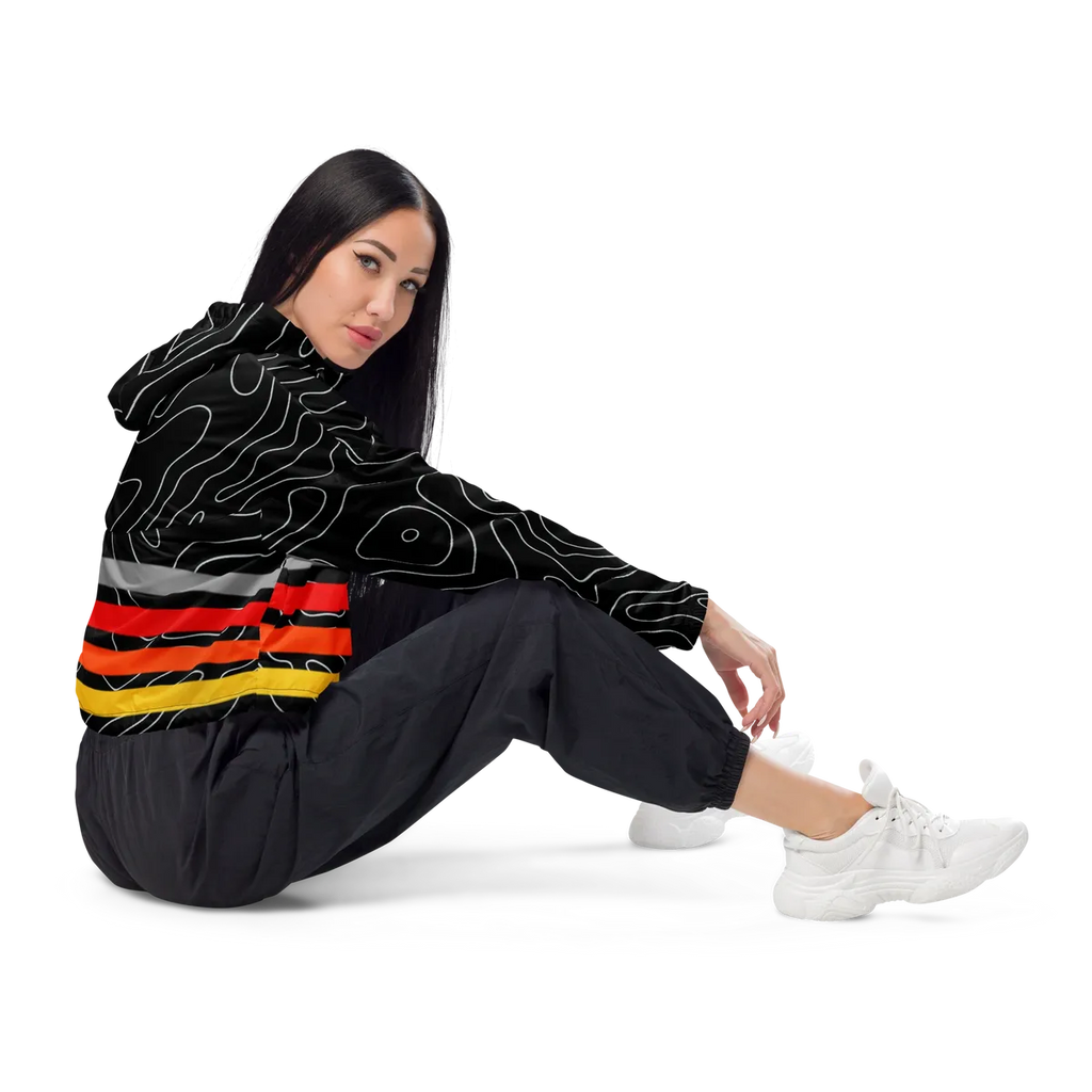 Women's Cropped Windbreaker sunset edition