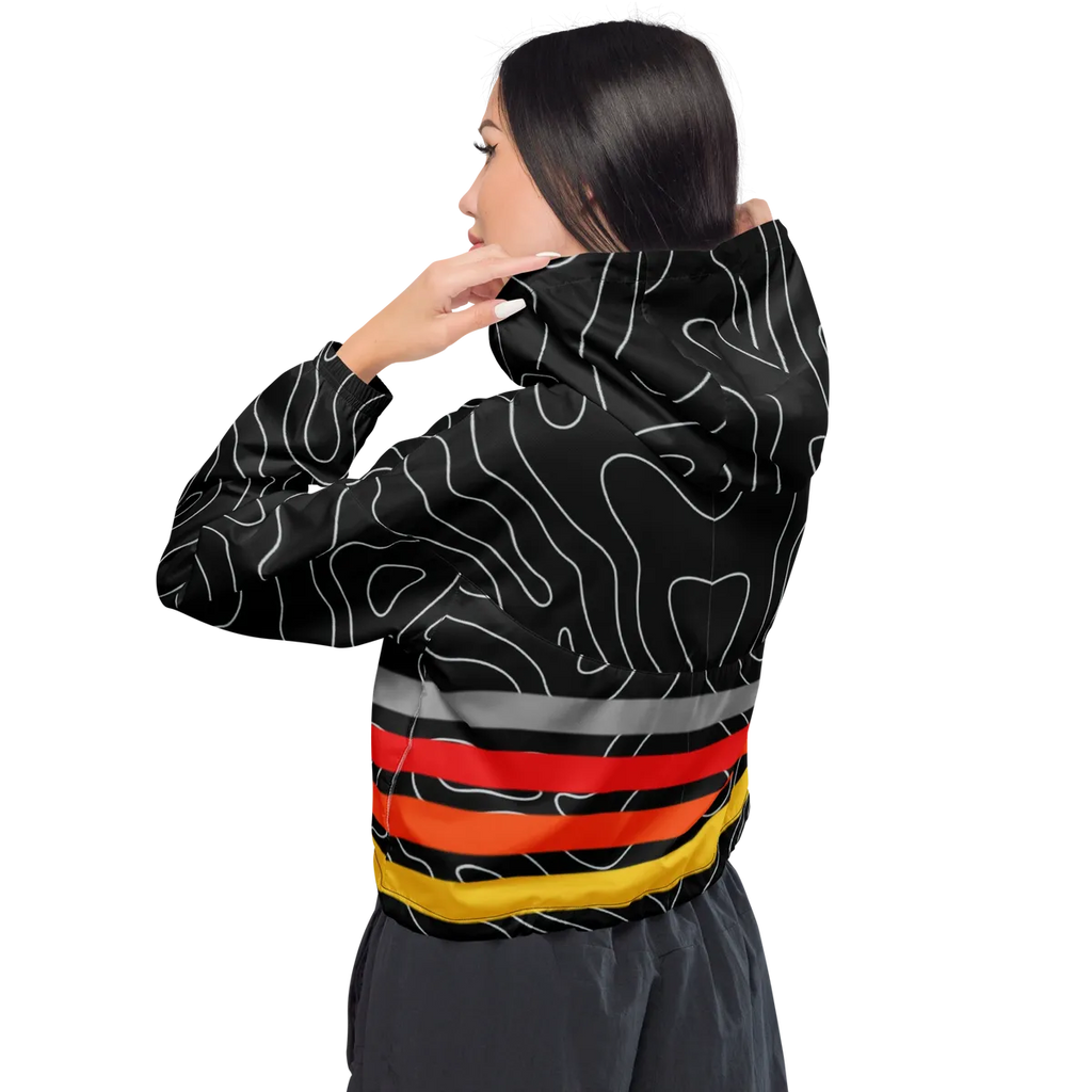 Women's Cropped Windbreaker sunset edition