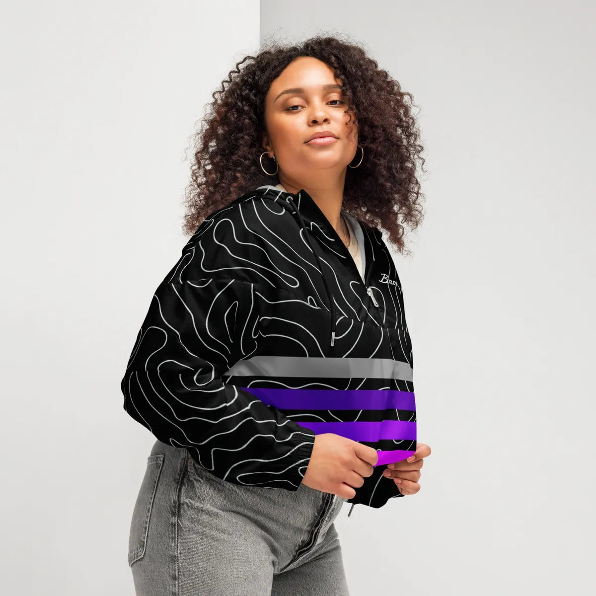 Topo Blackout cropped windbreaker