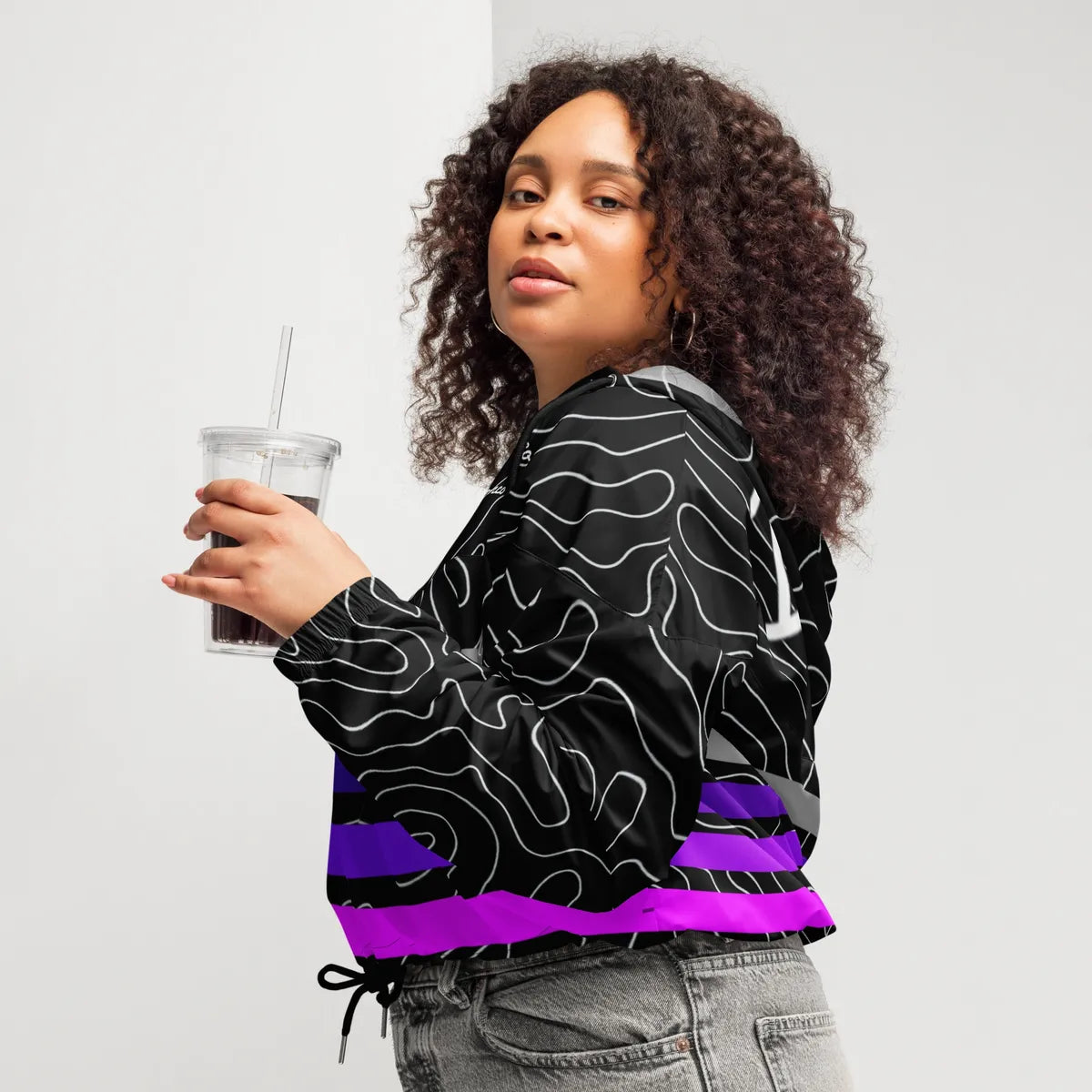 Topo Blackout cropped windbreaker