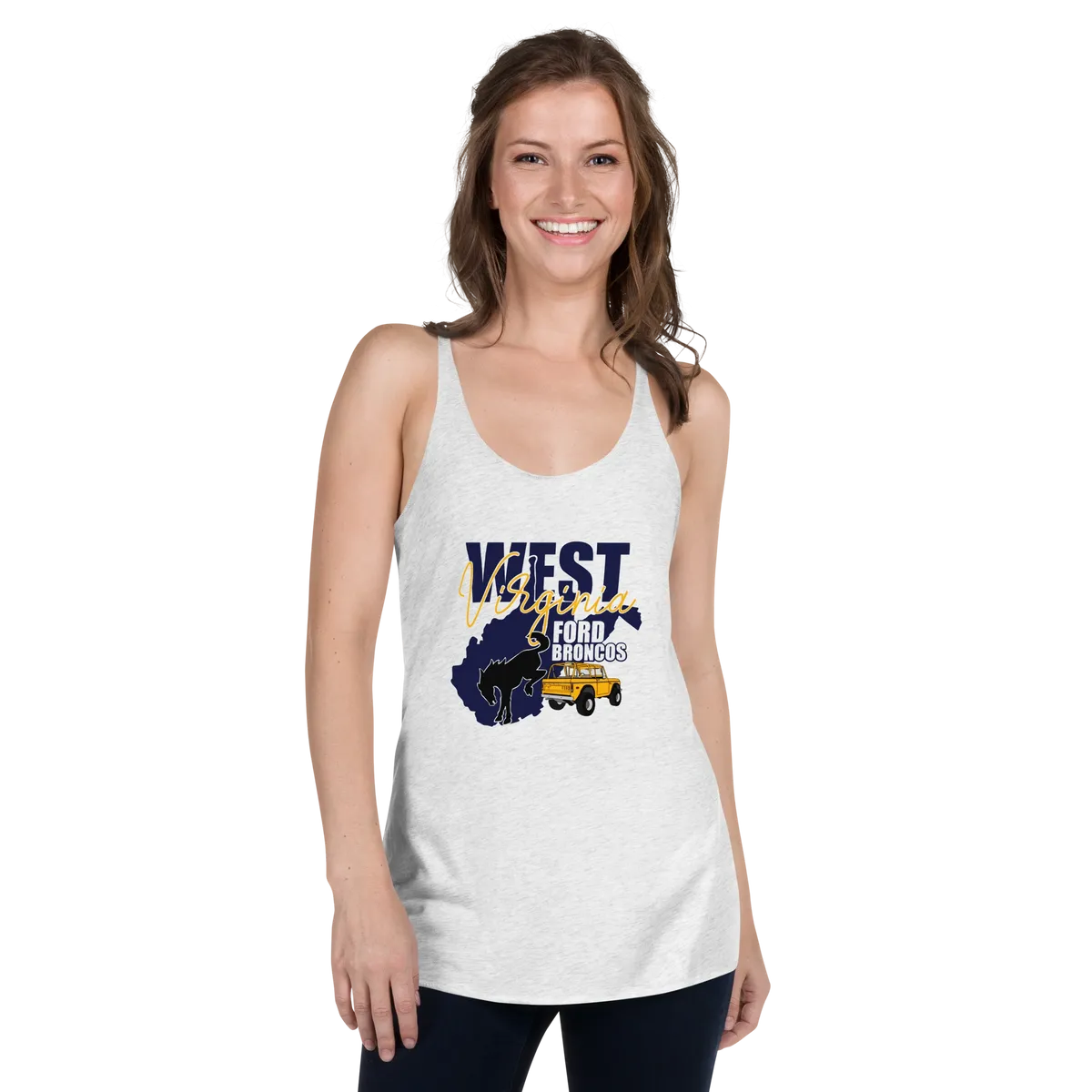 West Virgina Ford Broncos Tank Top alternative