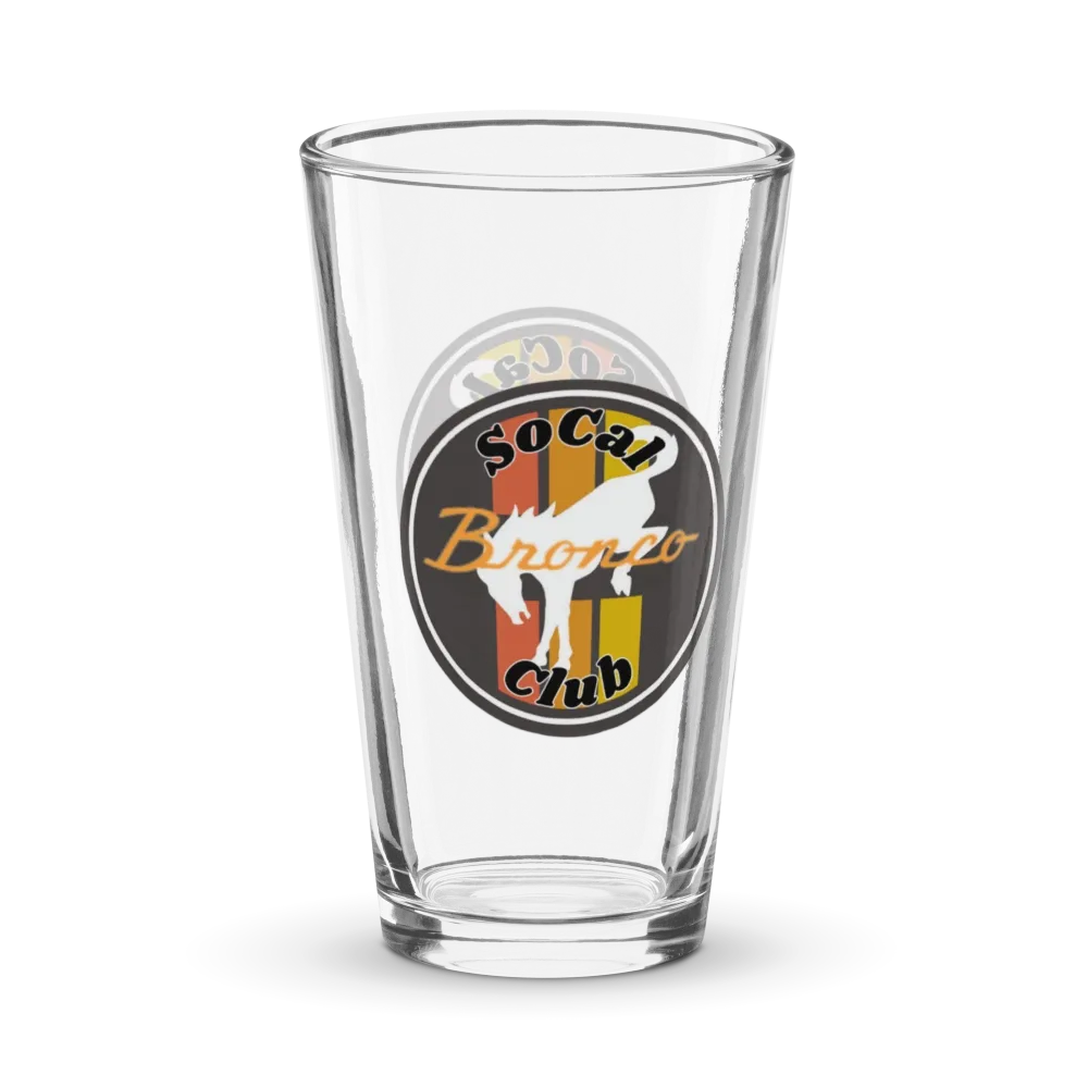 SoCal Bronco Club Pint glass Main image