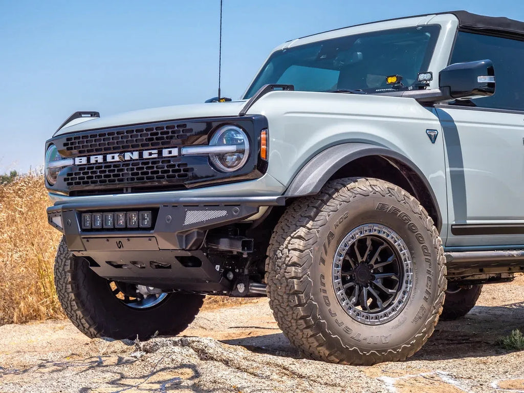 2021+ Ford Bronco Baja Tubular Front Bumper & Skid Plate