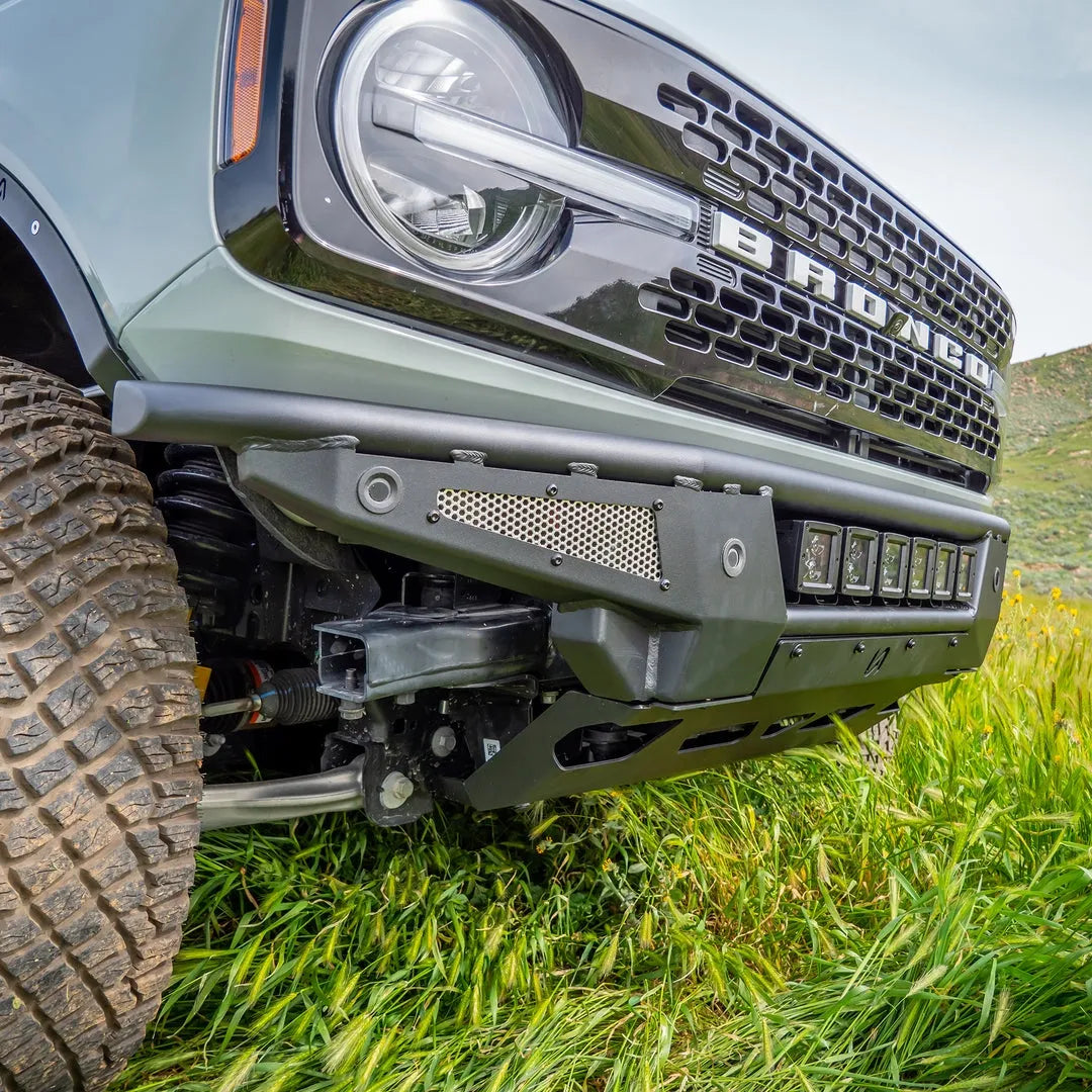 2021+ Ford Bronco Baja Tubular Front Bumper & Skid Plate