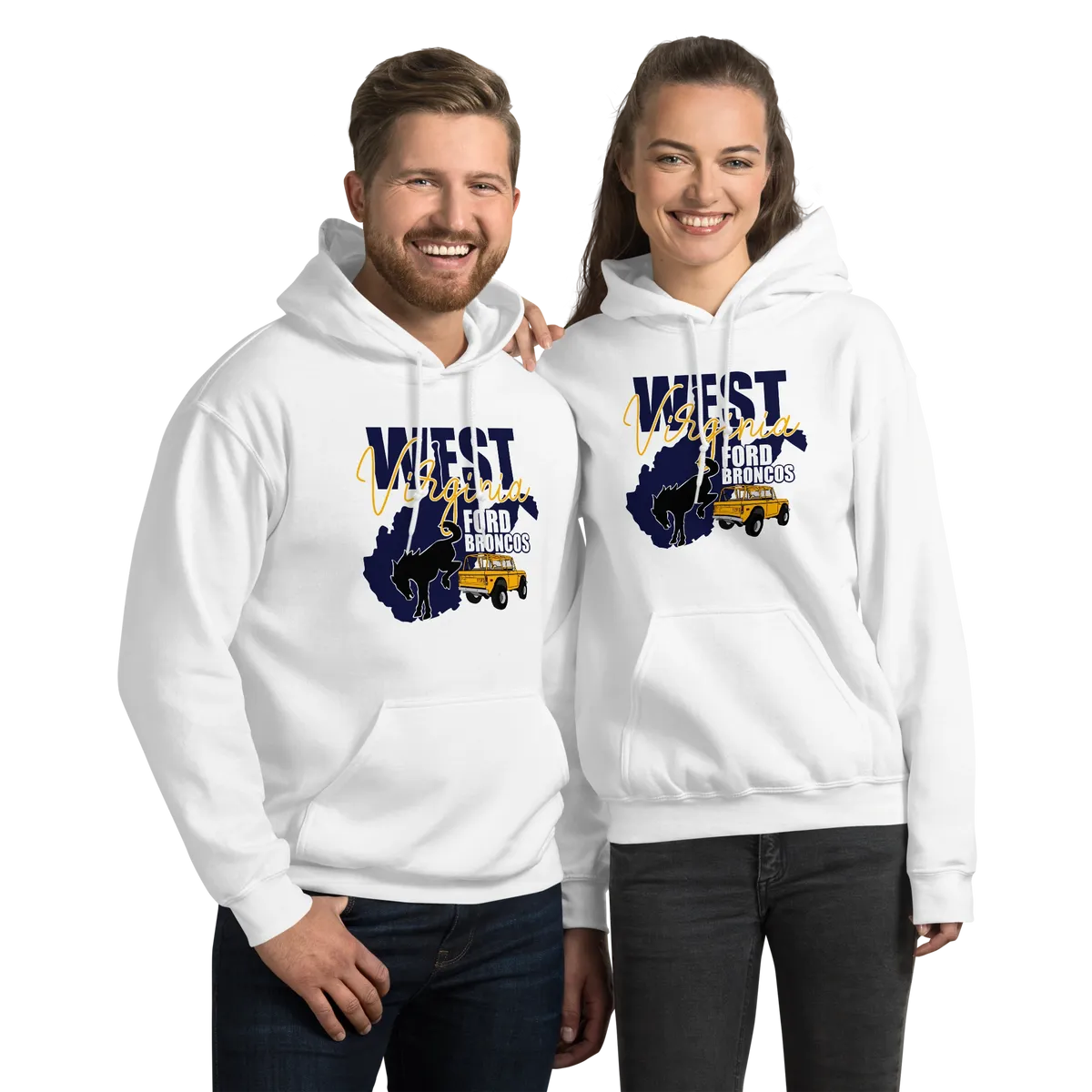 West Virginia Ford Bronco Hoodie