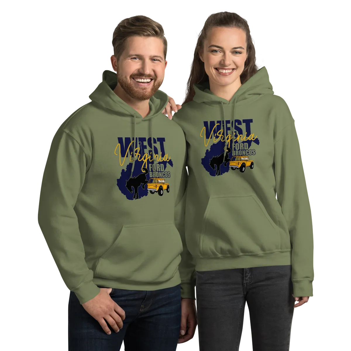 West Virginia Ford Bronco Hoodie