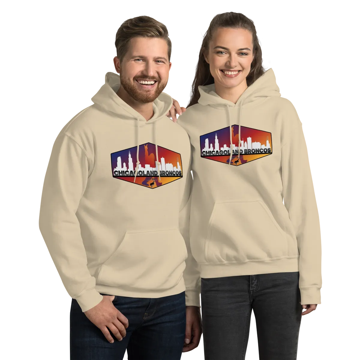 Chicagoland Broncos Hoodies (Front Logo only)