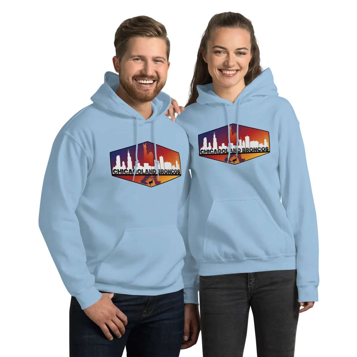Chicagoland Broncos Hoodies (Front Logo only)
