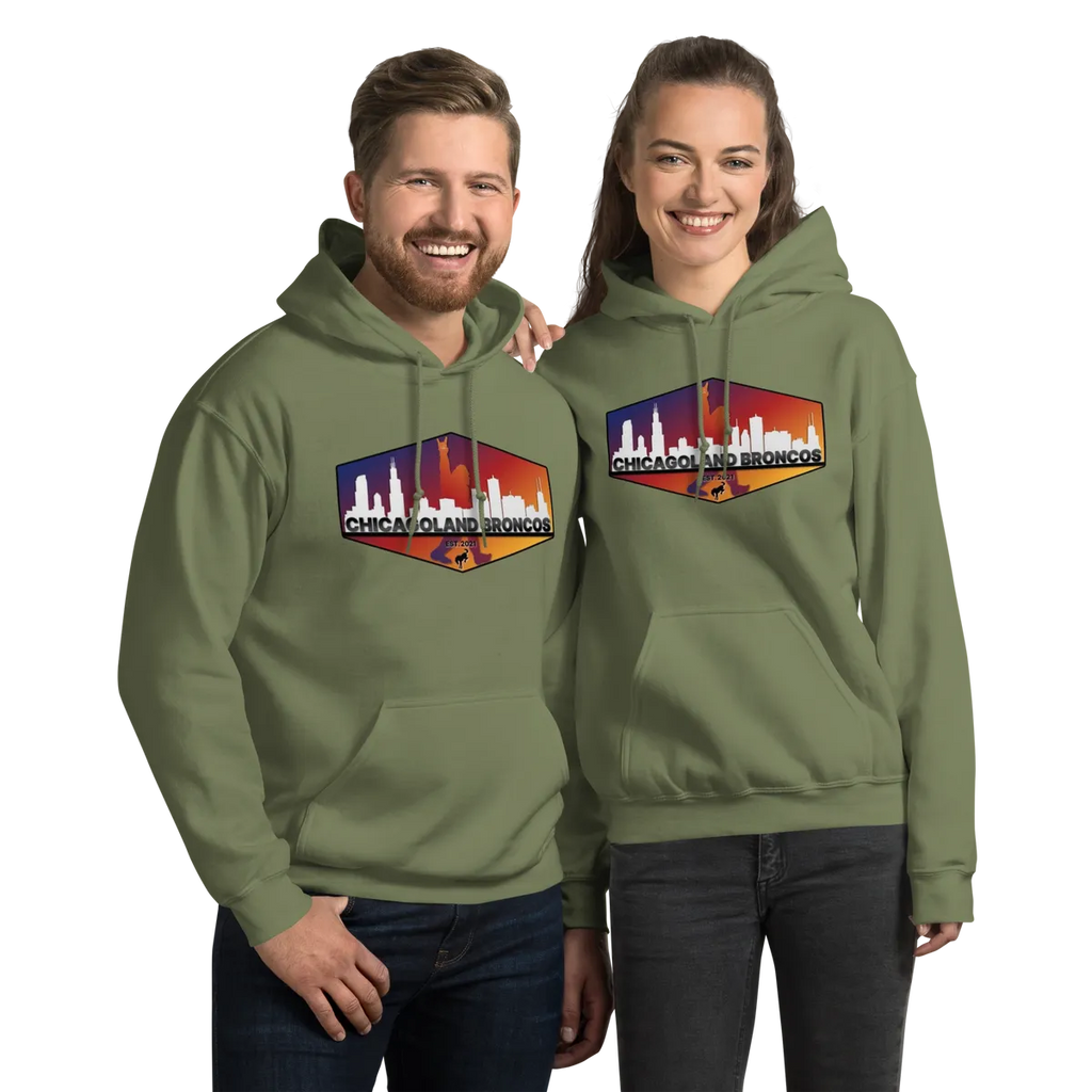 Chicagoland Broncos Hoodies (Front Logo only)