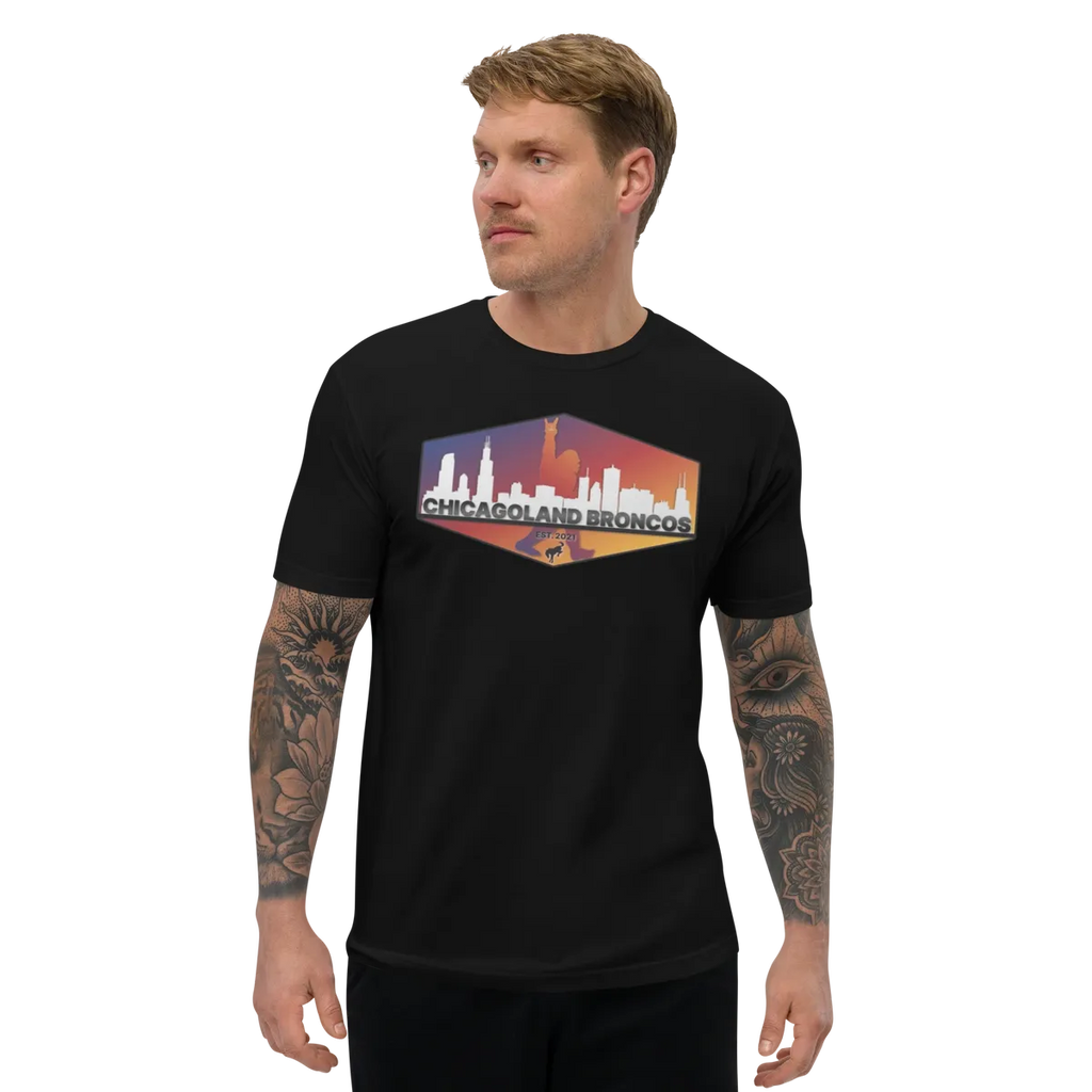 Chicagoland Broncos Men's T-shirt (front logo only)