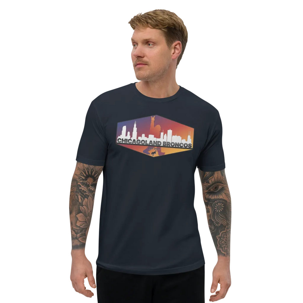 Chicagoland Broncos Men's T-shirt (front logo only)