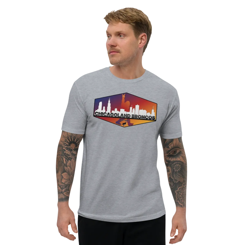 Chicagoland Broncos Men's T-shirt (front logo only)