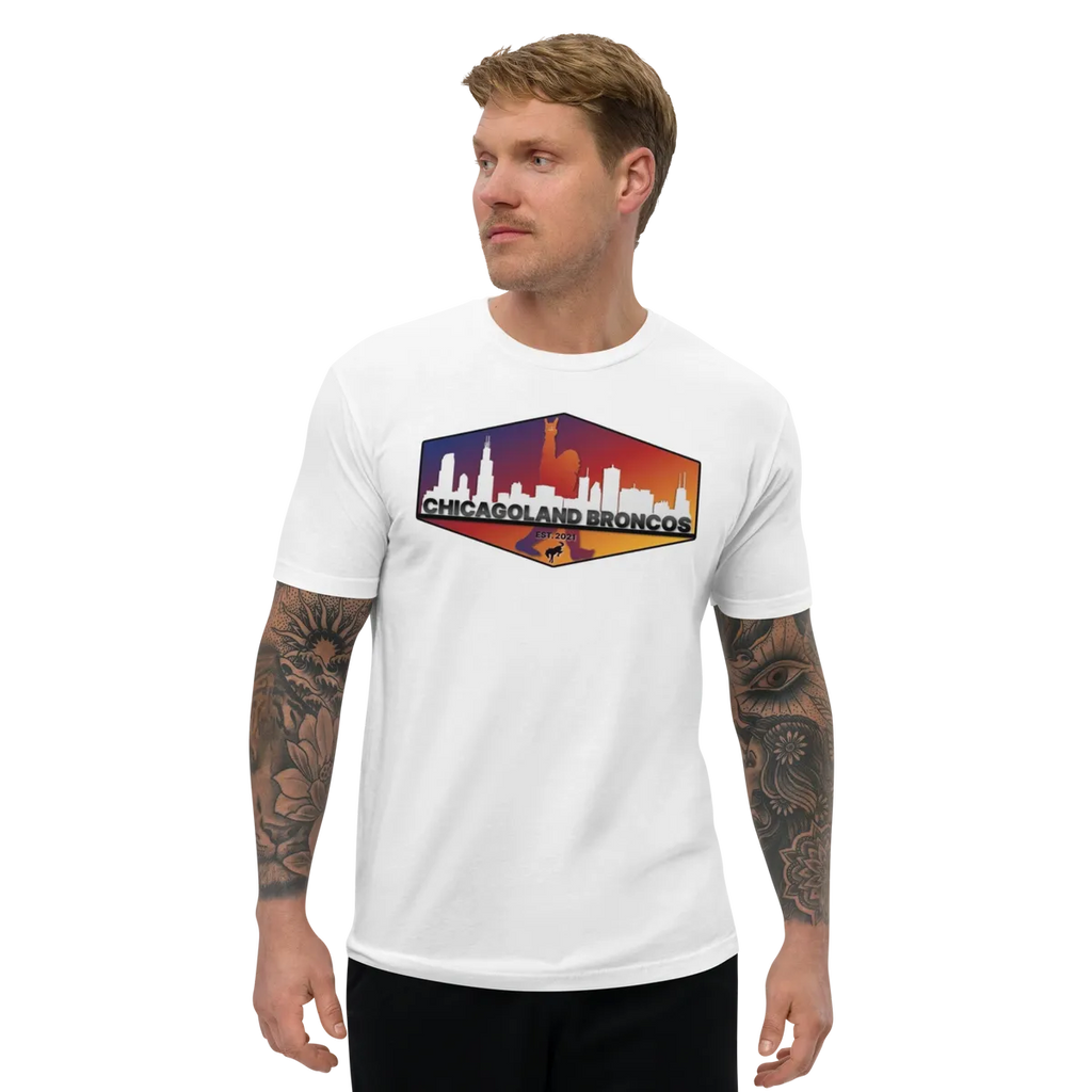 Chicagoland Broncos Men's T-shirt (front logo only)