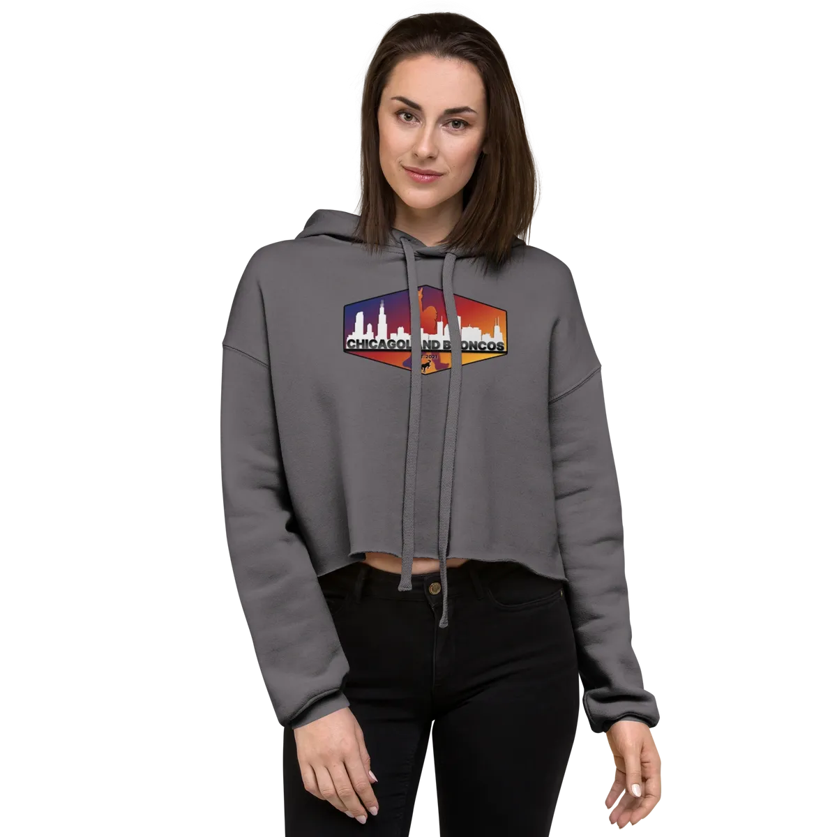 Chicagoland Broncos Crop Hoodie