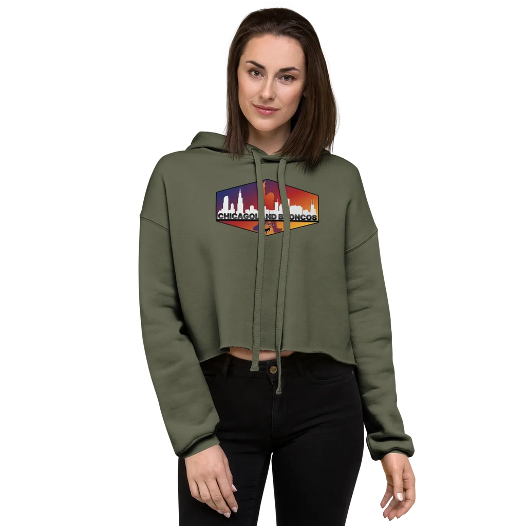 Chicagoland Broncos Crop Hoodie