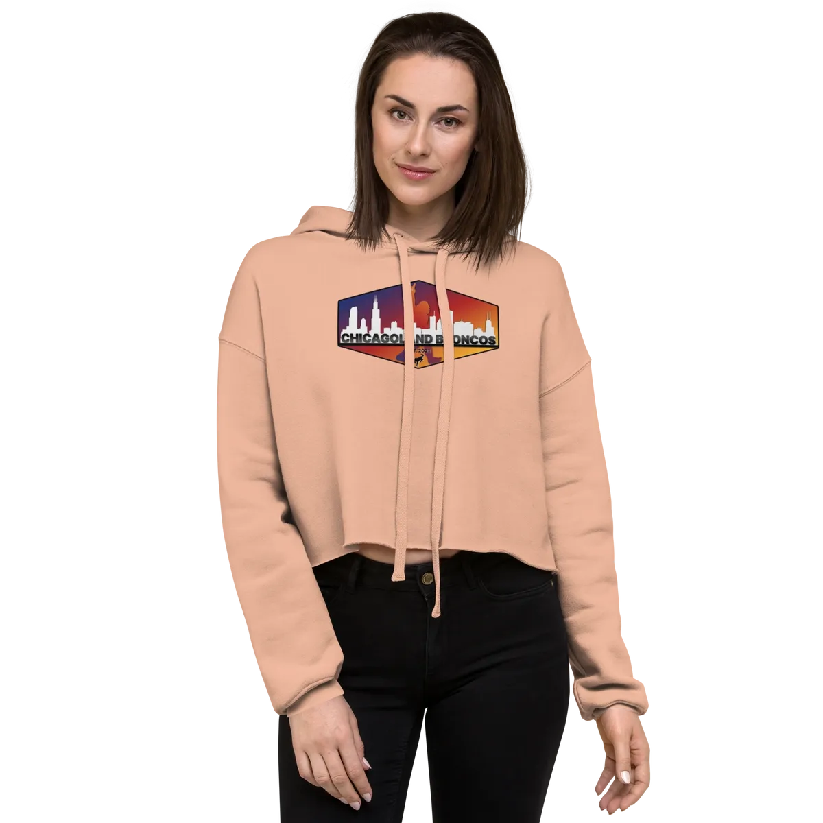 Chicagoland Broncos Crop Hoodie