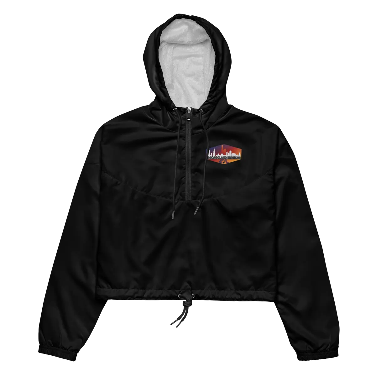 Chicagoland Broncos Women's crop windbreaker