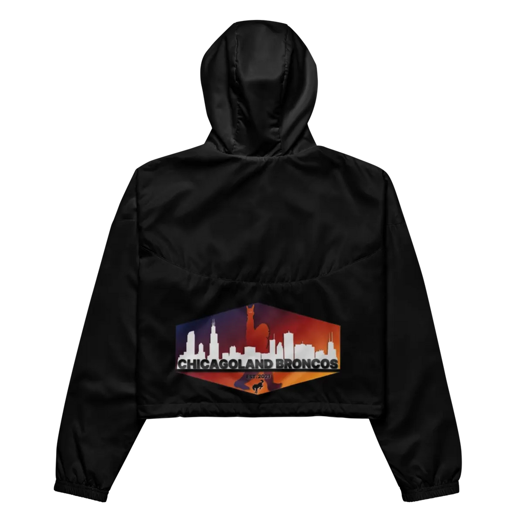 Chicagoland Broncos Women's crop windbreaker