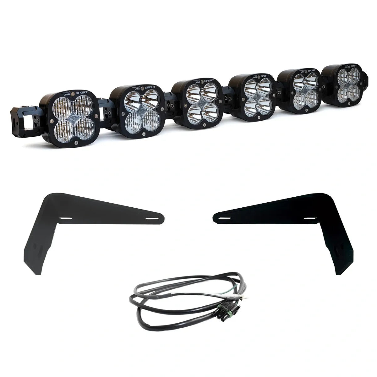 6XL LINKABLE BUMPER LIGHT KIT - FORD 2021-ON BRONCO; 2022-ON BRONCO RAPTOR; NOTE: W/ OEM MODULAR STEEL BUMPER Main image