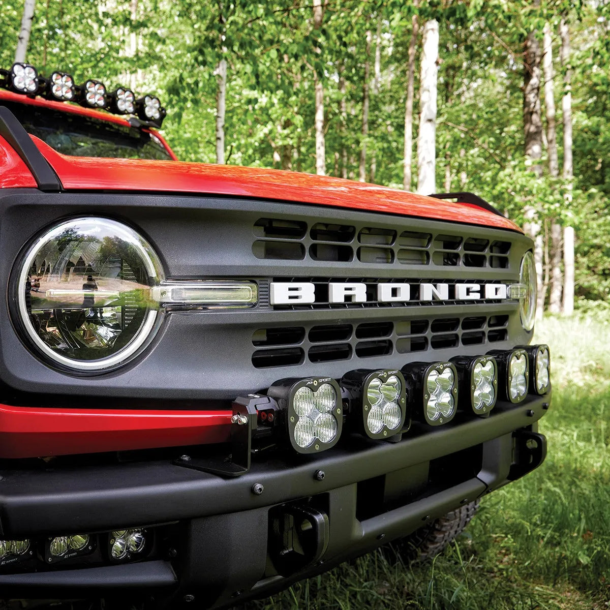 6XL LINKABLE BUMPER LIGHT KIT - FORD 2021-ON BRONCO; 2022-ON BRONCO RAPTOR; NOTE: W/ OEM MODULAR STEEL BUMPER