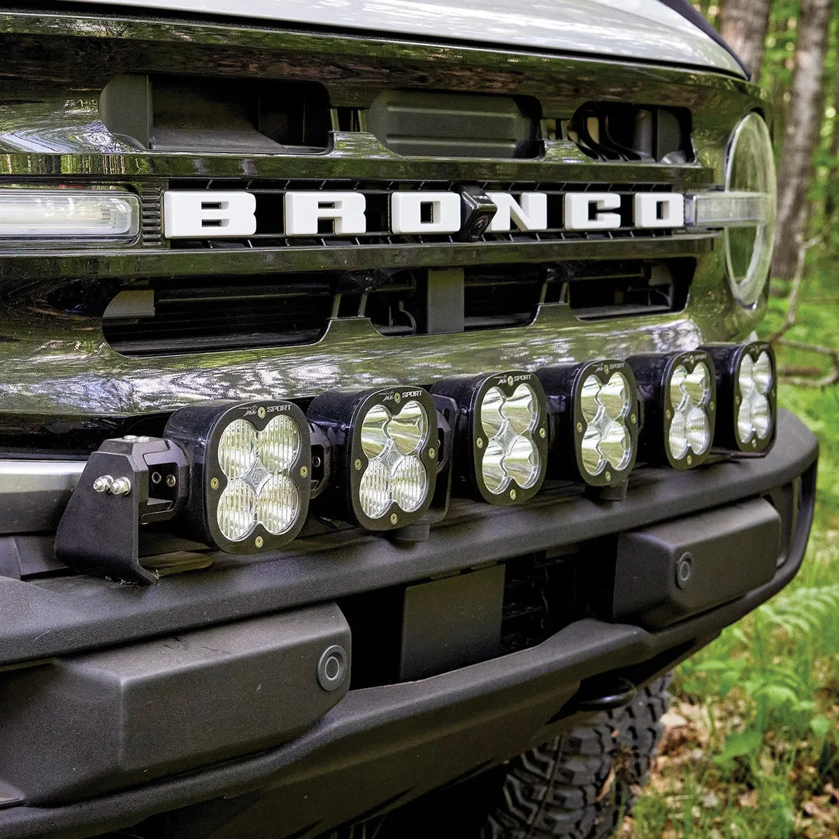 6XL Linkable Bumper Light Kit - Ford 2021-On Bronco; NOTE: w/ OE Plastic Bumper