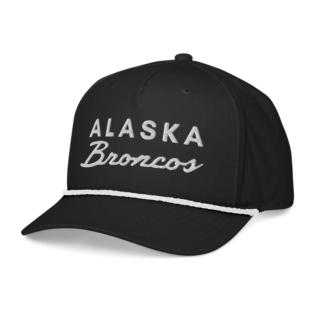 Alaska Broncos rope trucker hat