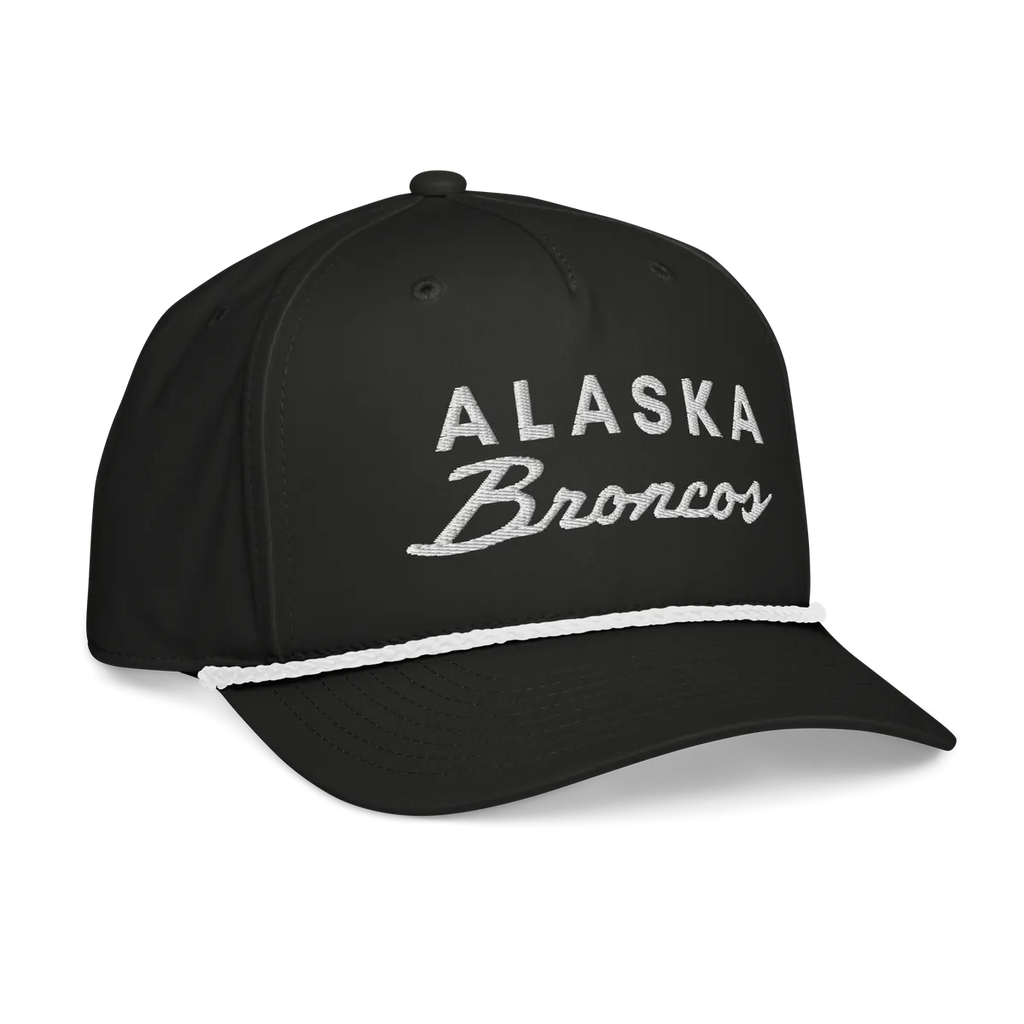 Alaska Broncos rope trucker hat