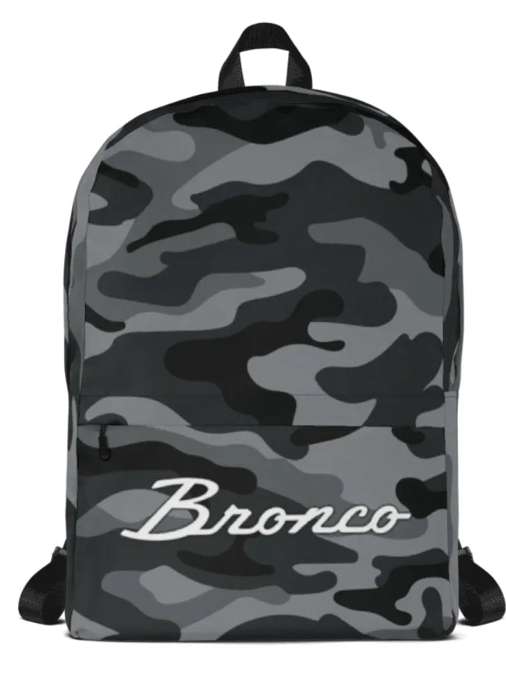 Bronco Outfitters Black Camouflage Backpack