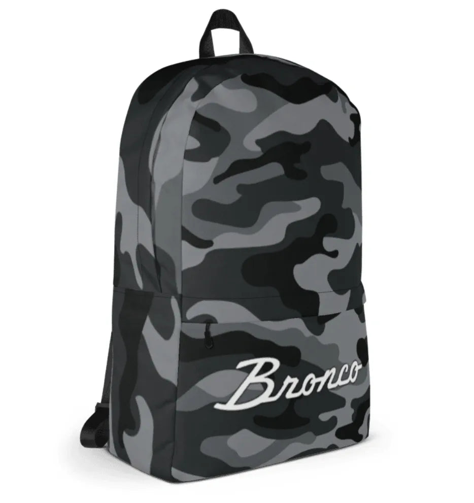 Bronco Outfitters Black Camouflage Backpack