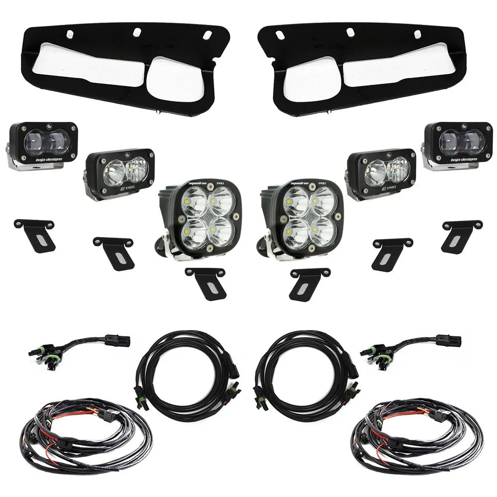 FORD BRONCO S2 SAE “PRO” FOG POCKET LIGHT KIT - FORD 2021-ON BRONCO; STEEL BUMPER